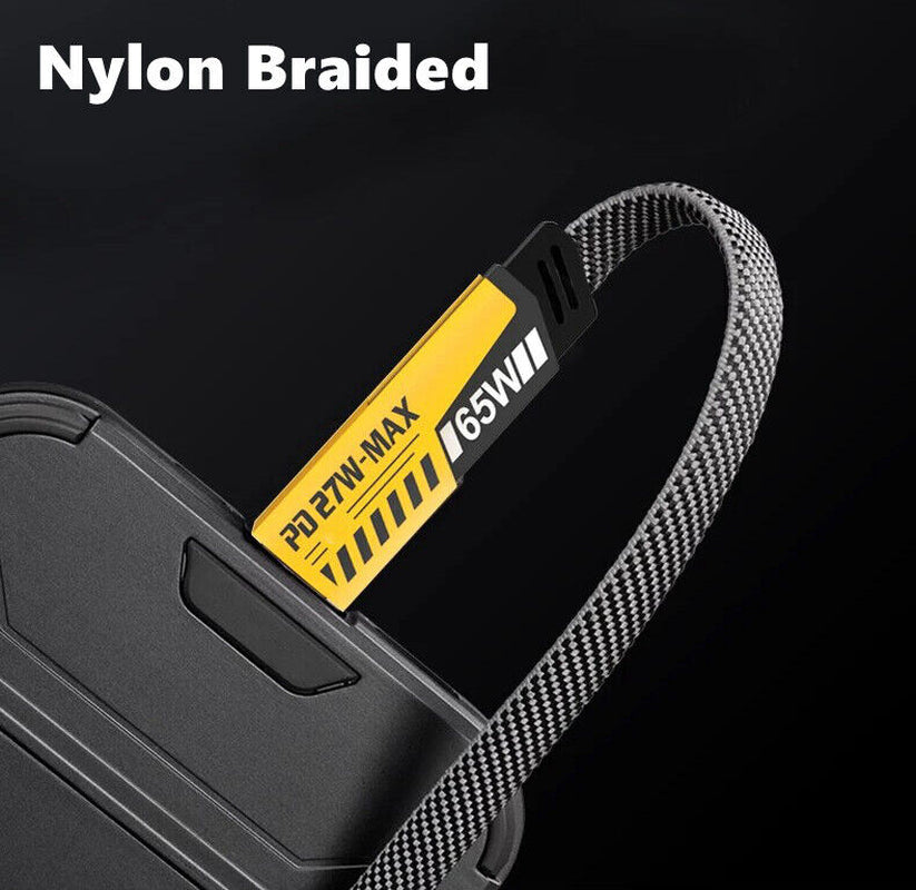 Universal Charging Cable – 4-in-1 Metal Cord for iPhone, Samsung & More