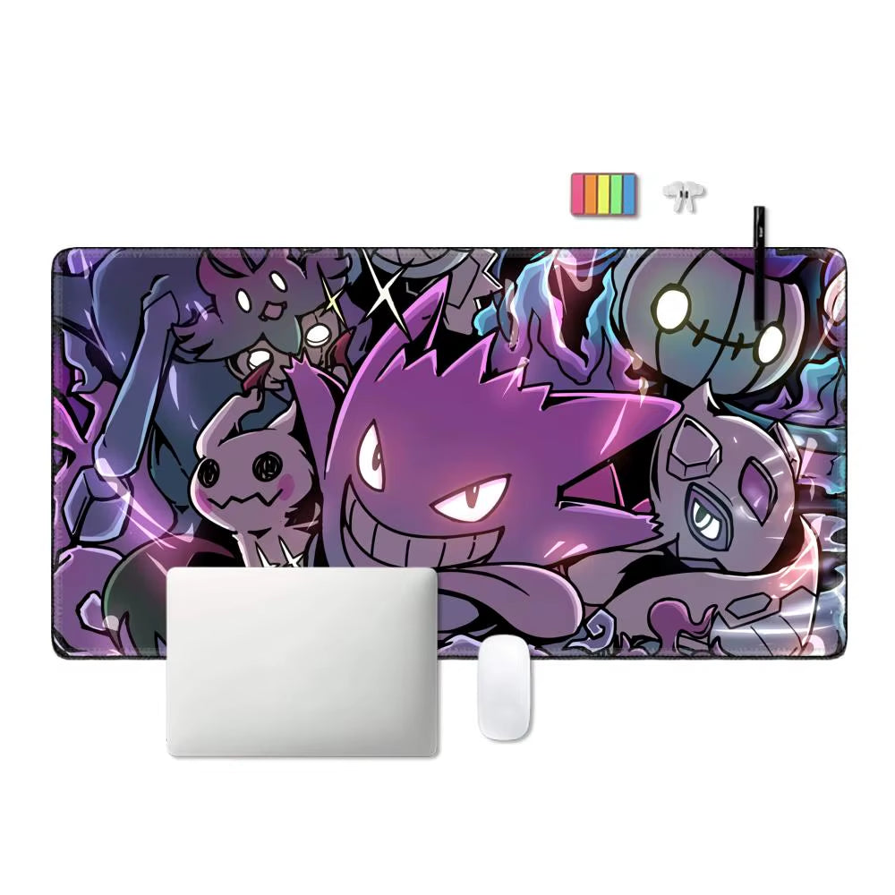 Pokémon Gengar XXL Gaming Desk Mat – Lockedge Keyboard & Mouse Pad