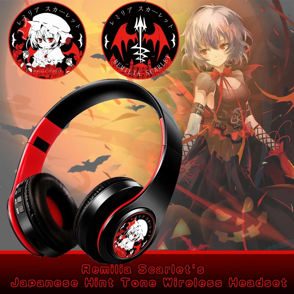 Arknights Exusiai Wireless Headphones – Anime Bluetooth Gaming Earphones with Mic