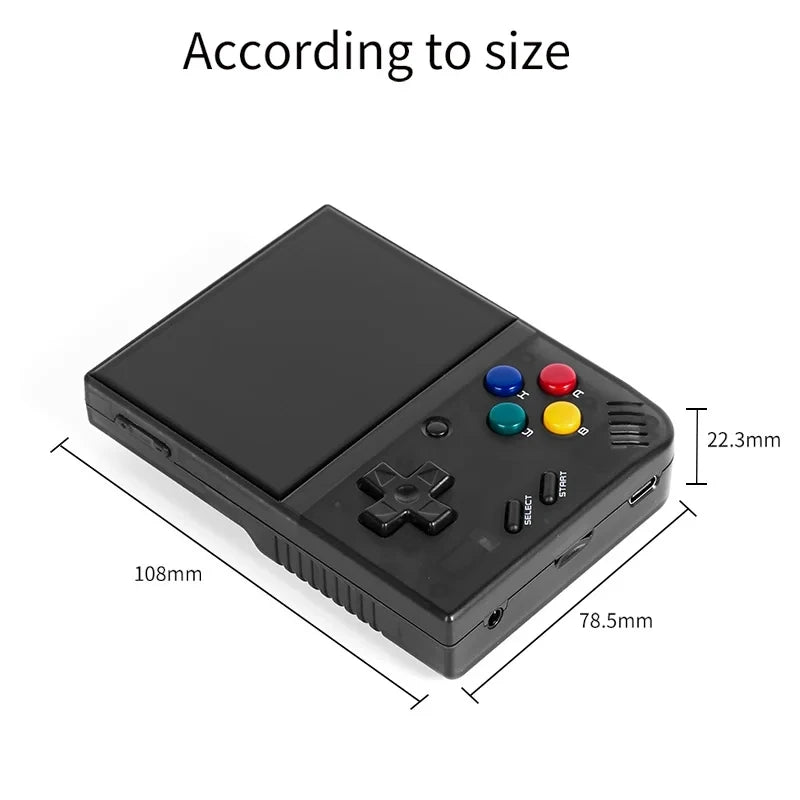 Mini+ V2 Retro Handheld Game Console – 3.5'' IPS Screen, Linux System, Classic Games