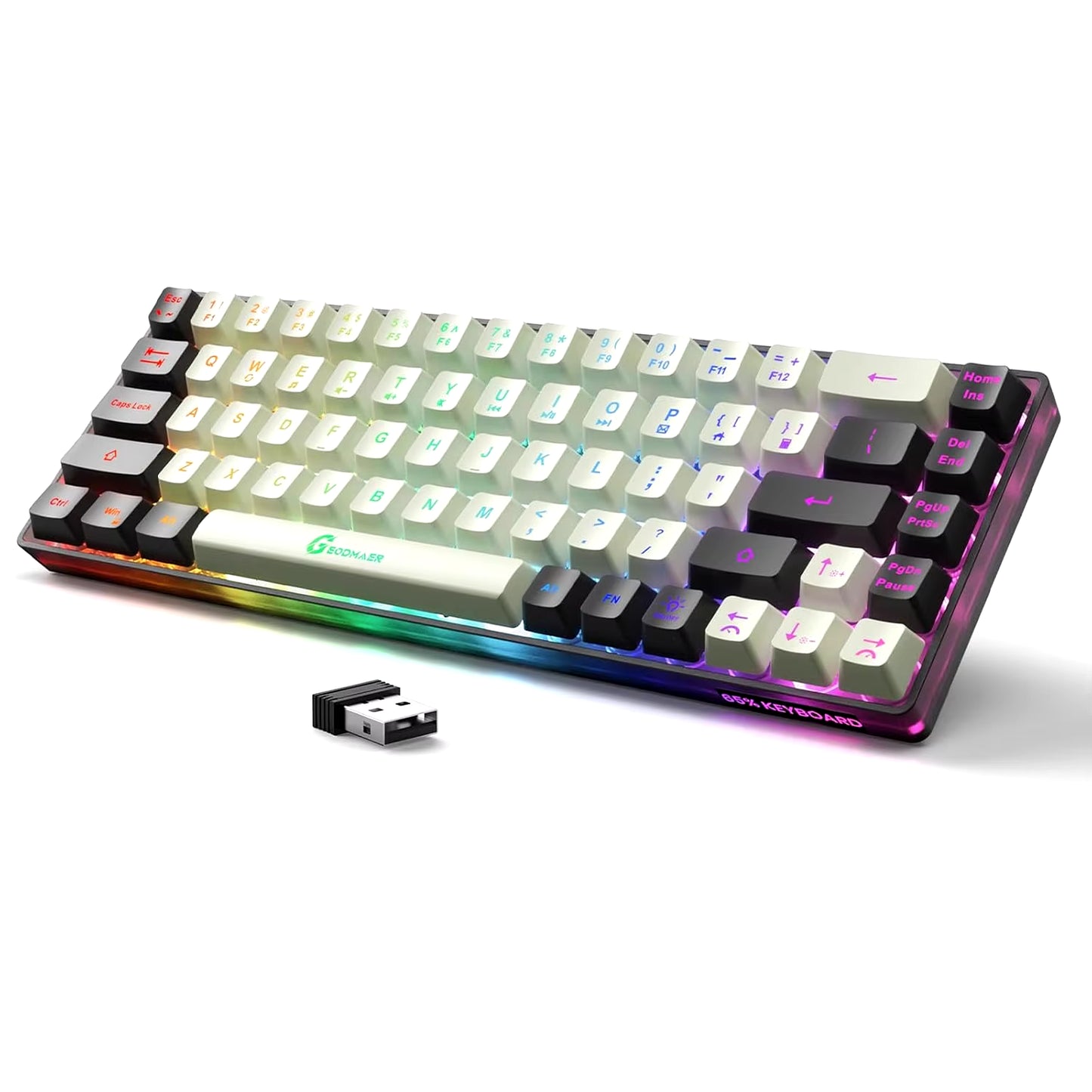Rechargeable Wireless RGB Gaming Keyboard