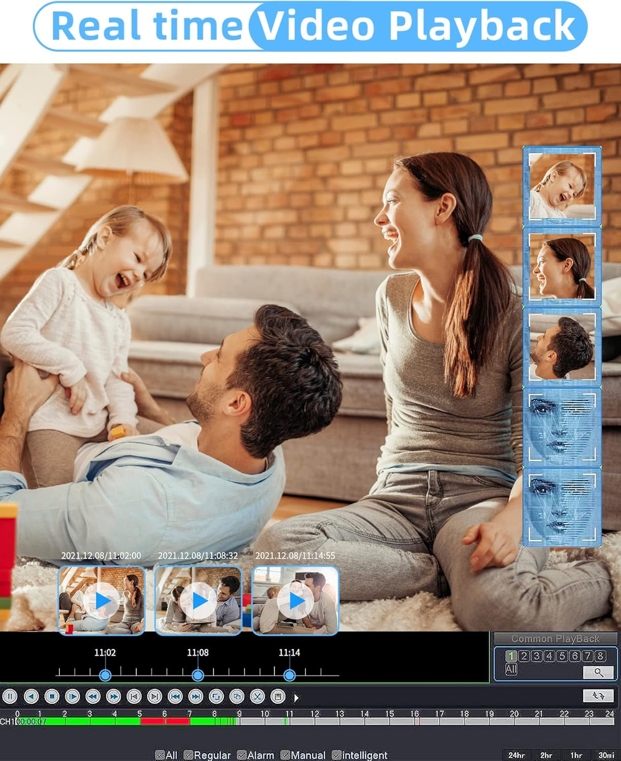 8-Cam Home Security System – 4K POE, Human Detect, 2-Way Audio