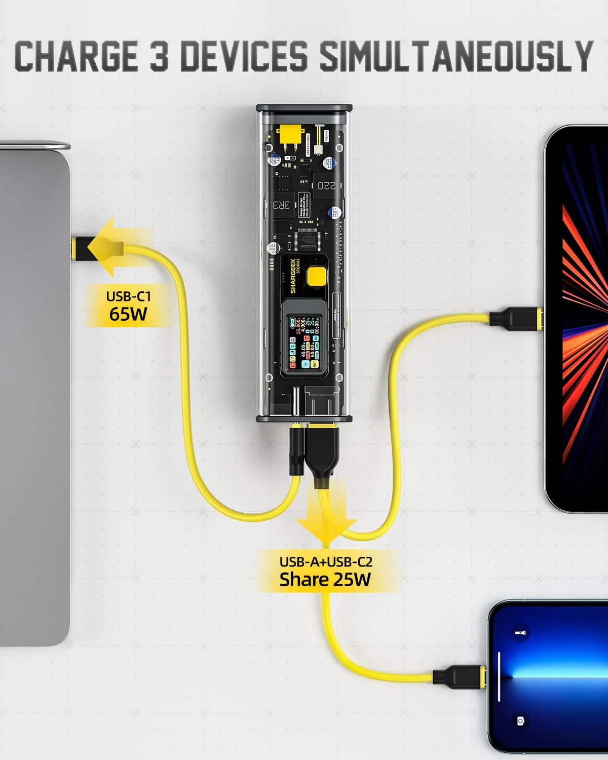 Storm 2 Power Bank – Charge Laptops, Phones & More with 100W Speed + 25,600mAh Capacity
