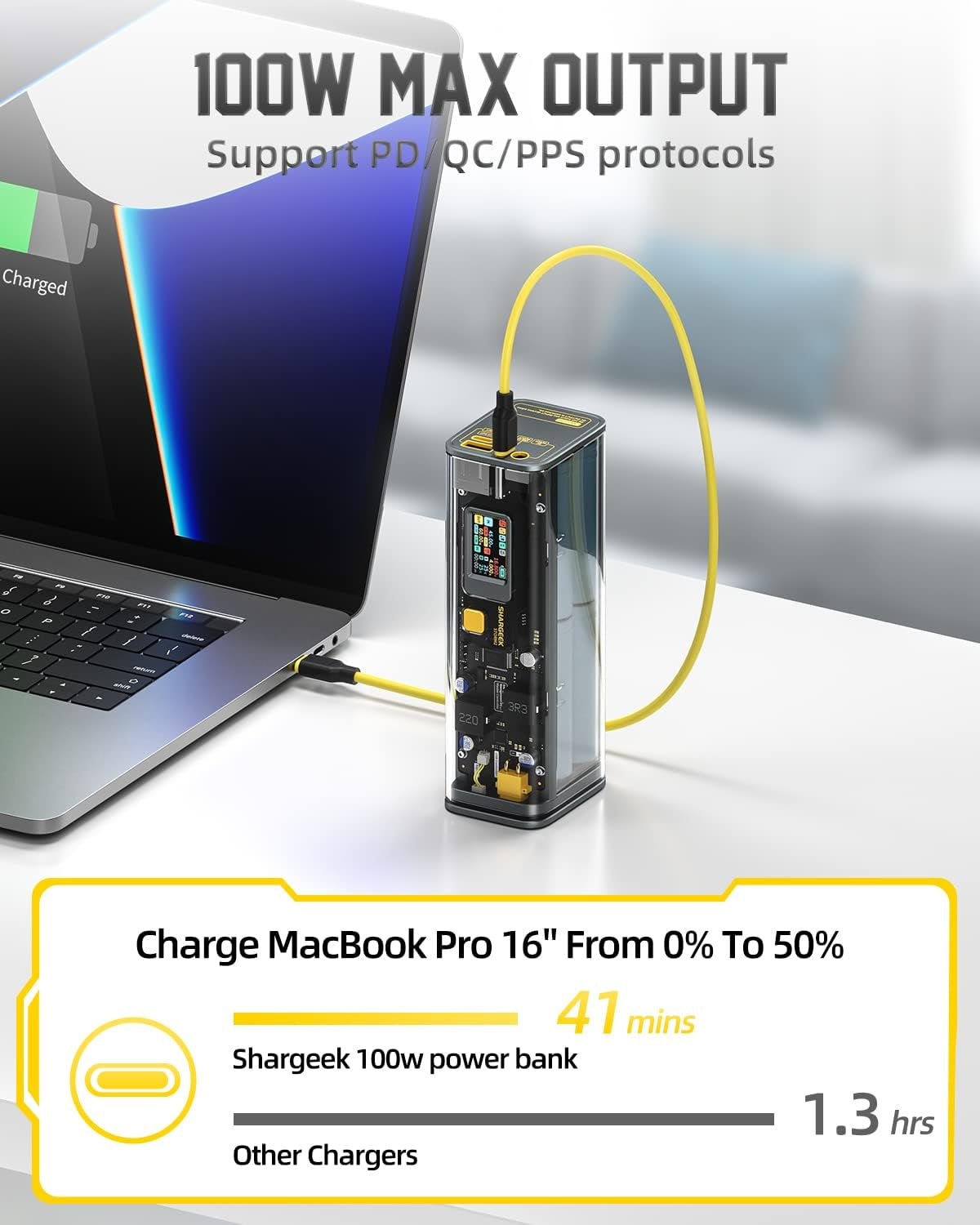Storm 2 Power Bank – Charge Laptops, Phones & More with 100W Speed + 25,600mAh Capacity