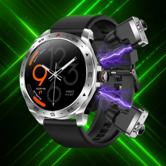 T95 Smartwatch with Built-In TWS Noise Cancelling Earbuds