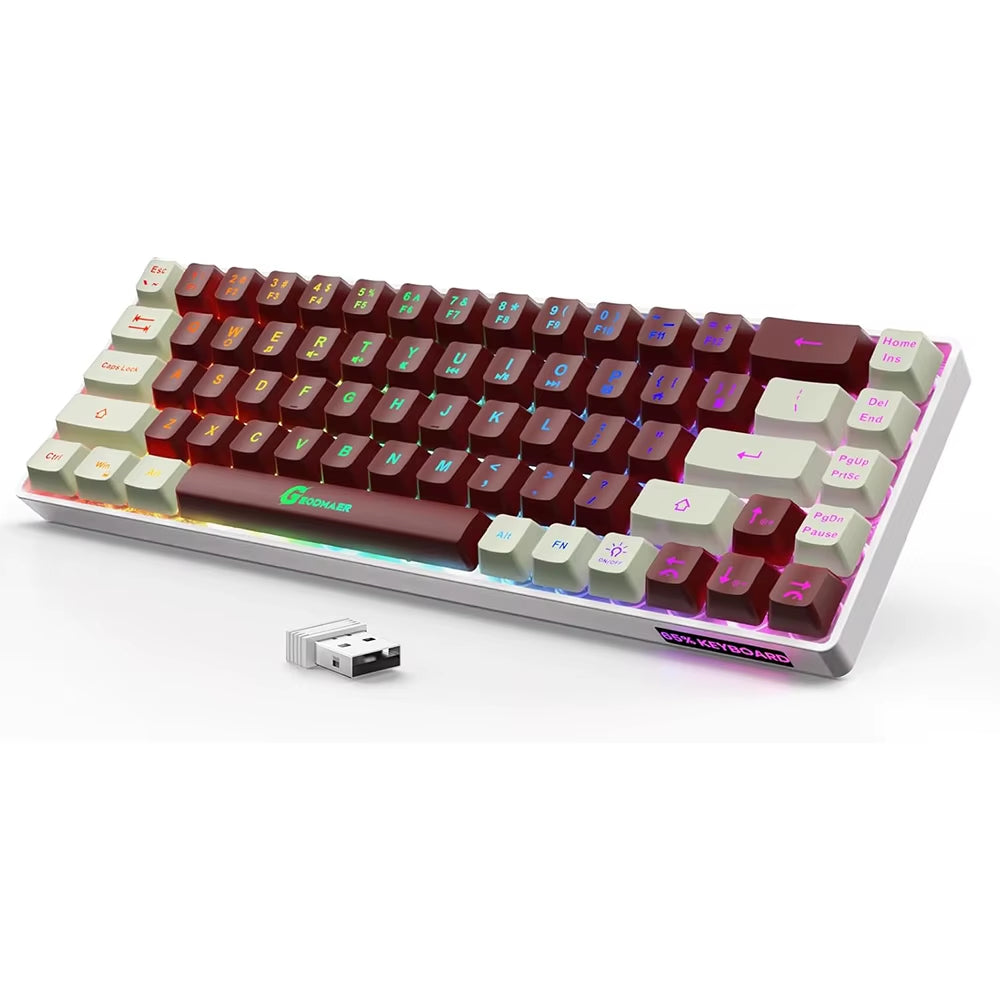 Rechargeable Wireless RGB Gaming Keyboard