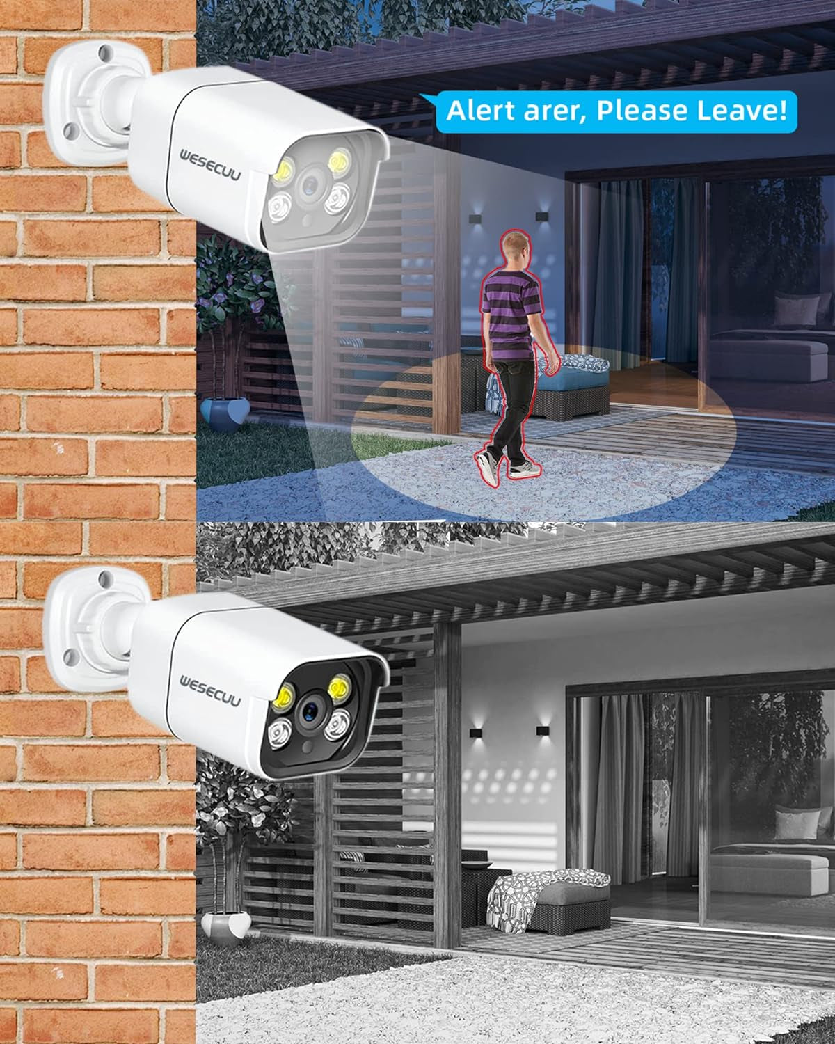 8-Cam Home Security System – 4K POE, Human Detect, 2-Way Audio