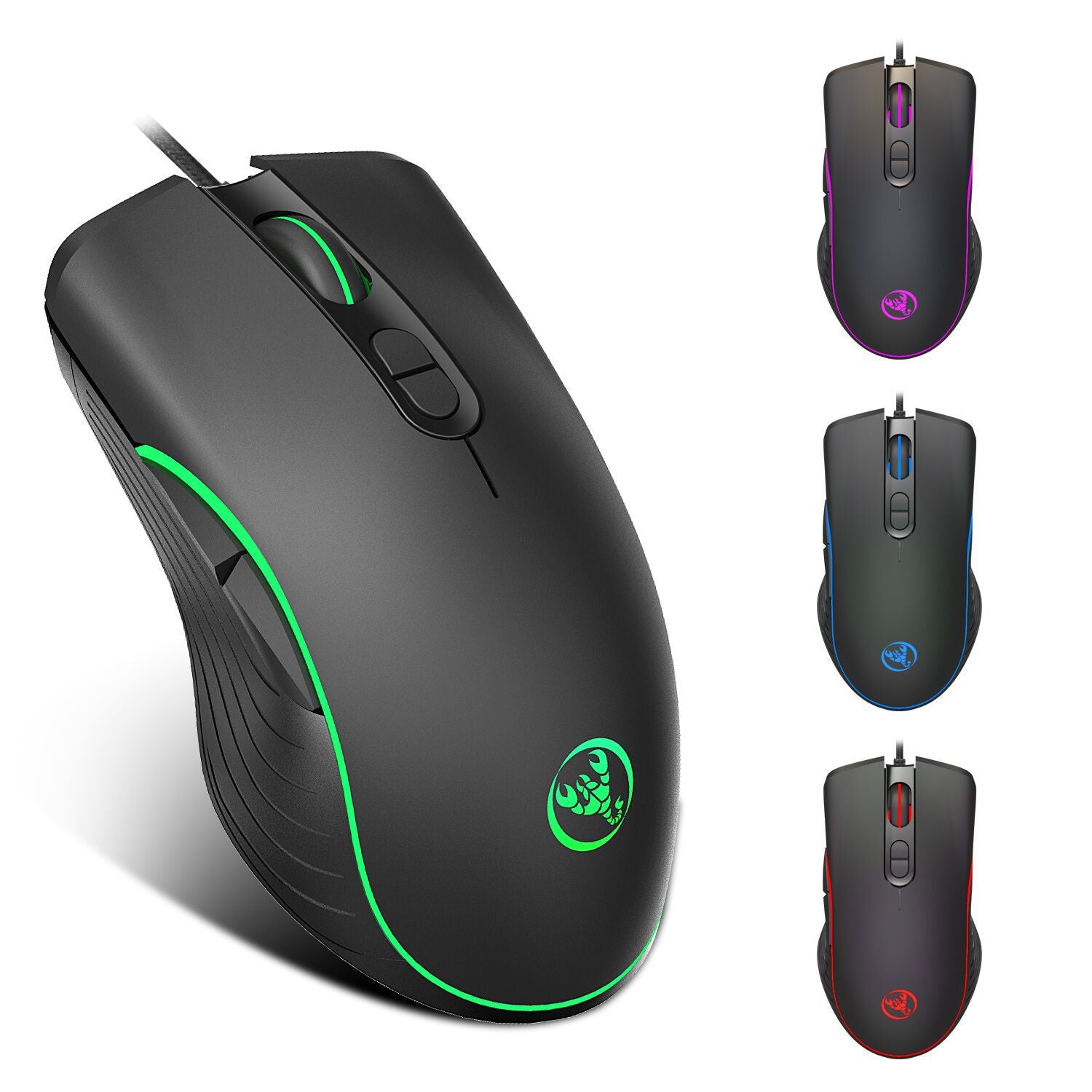 Glowing RGB Gaming Wired Mouse