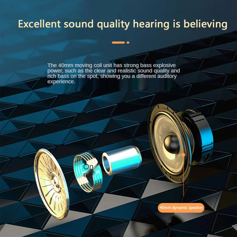 Xiaomi Premium Over-Ear Headphones – Wireless, HiFi Sound, Mic, TF Card & FM Radio