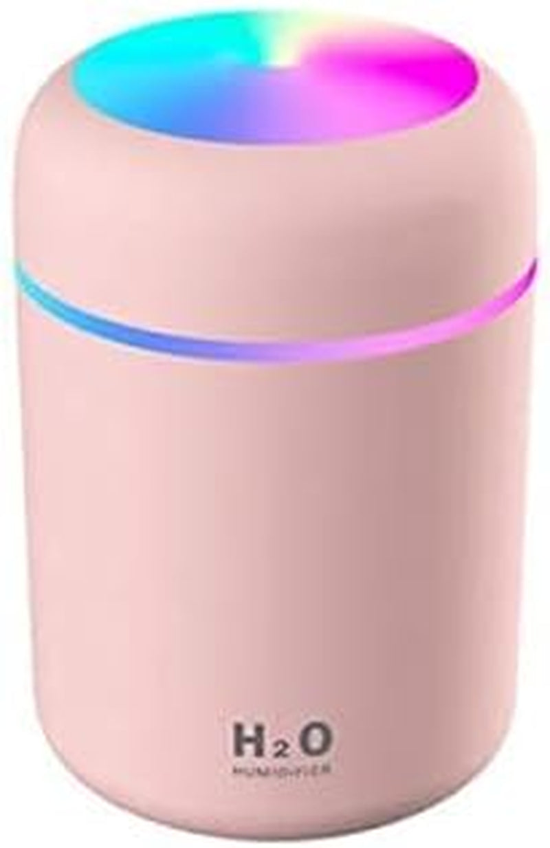 Compact Air Diffuser & Humidifier – Ultrasonic Mist for Bedroom, Car, or Workspace