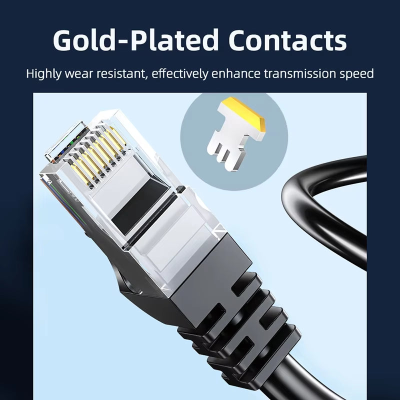 High-Speed Cat6 LAN Cable – RJ45 Network Cable for Modem, Router, Gaming