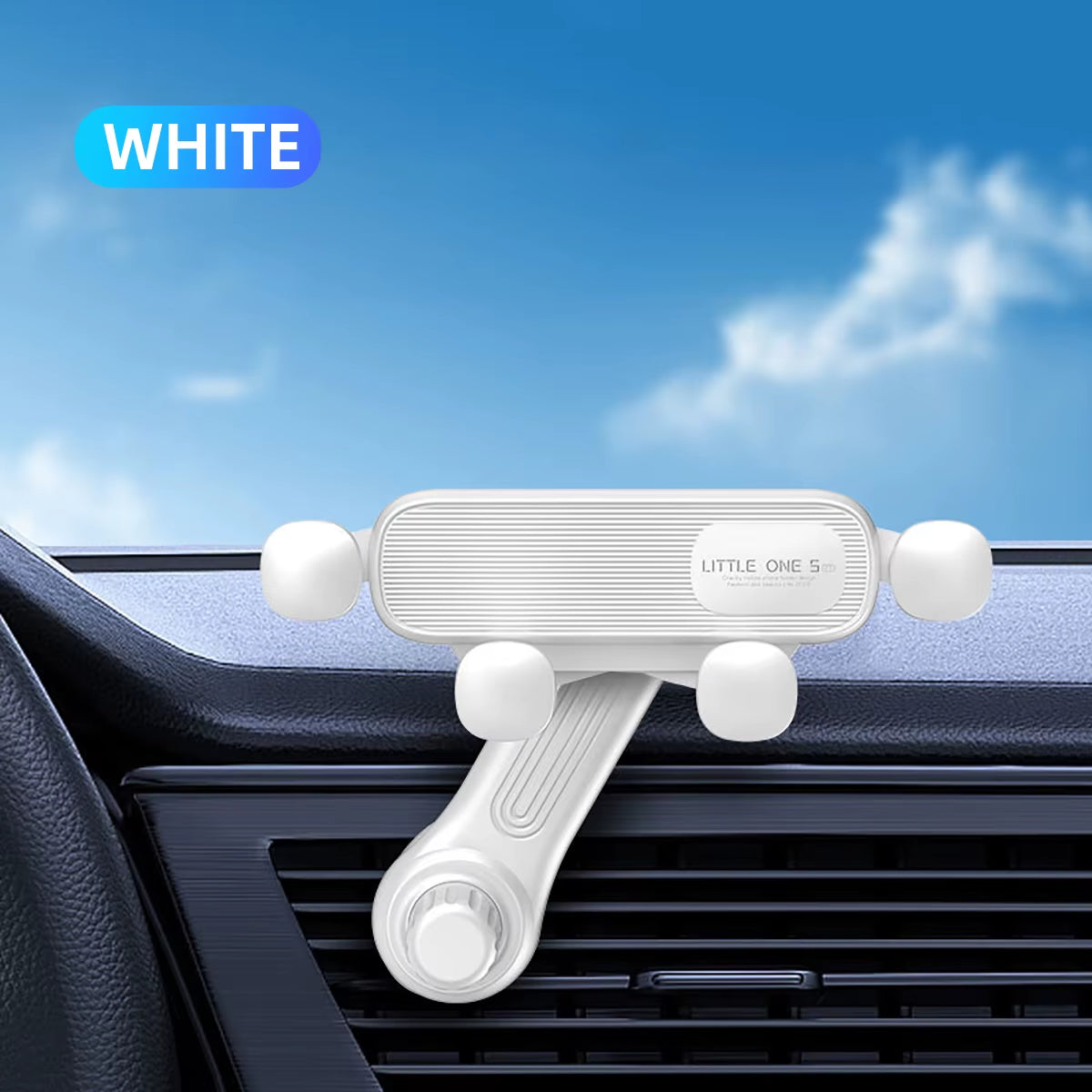 Shockproof Car Phone Mount – Gravity Lock Clip for GPS & Smartphone