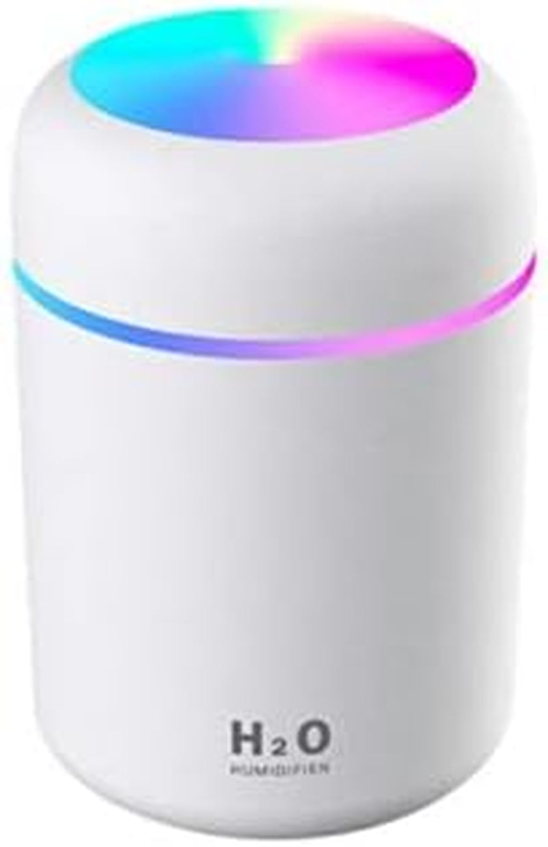 Compact Air Diffuser & Humidifier – Ultrasonic Mist for Bedroom, Car, or Workspace