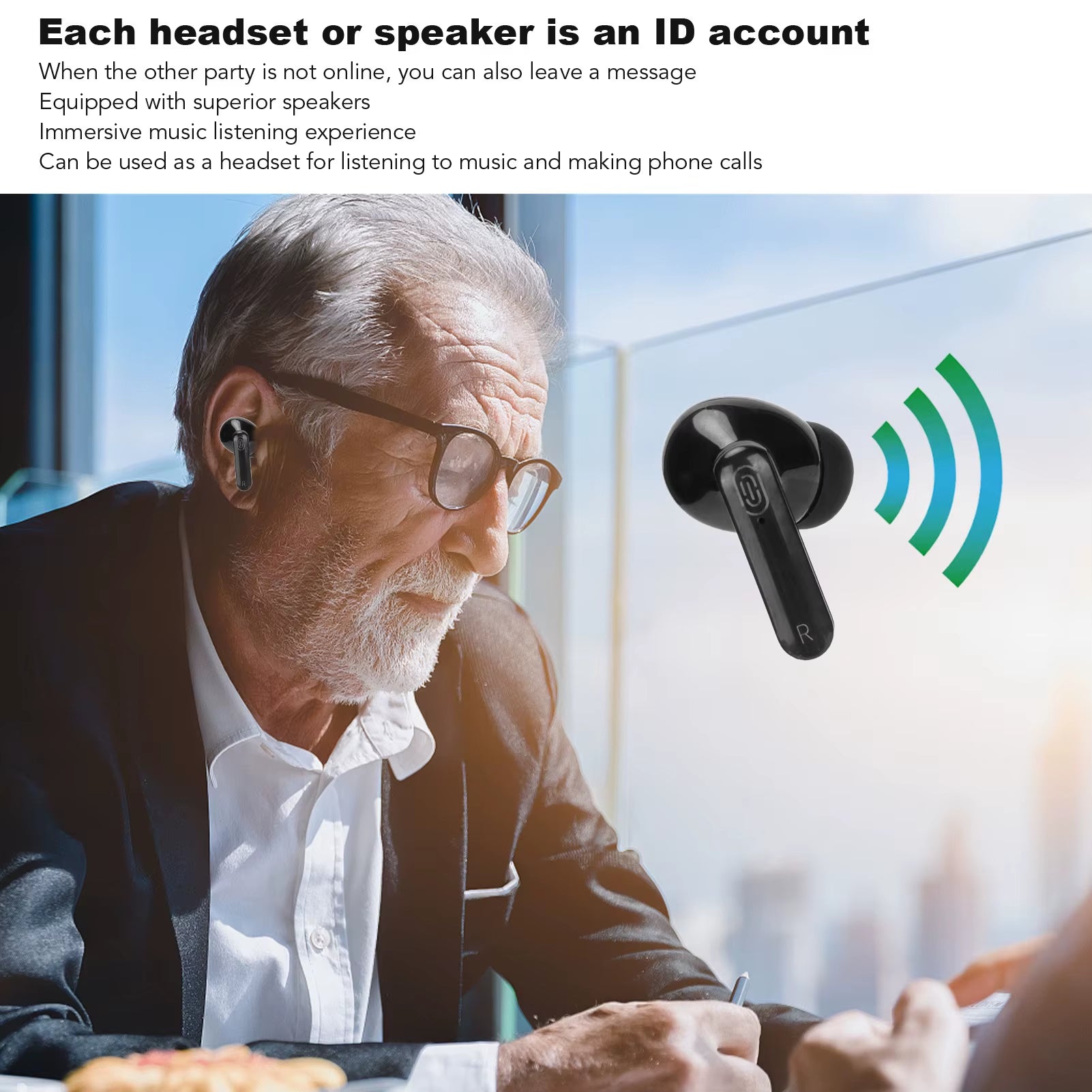 Travel Translator Earbuds – 144 Languages, Bluetooth, Real-Time Voice + Shopping Assistant