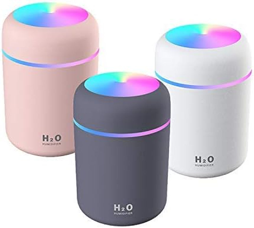 Compact Air Diffuser & Humidifier – Ultrasonic Mist for Bedroom, Car, or Workspace