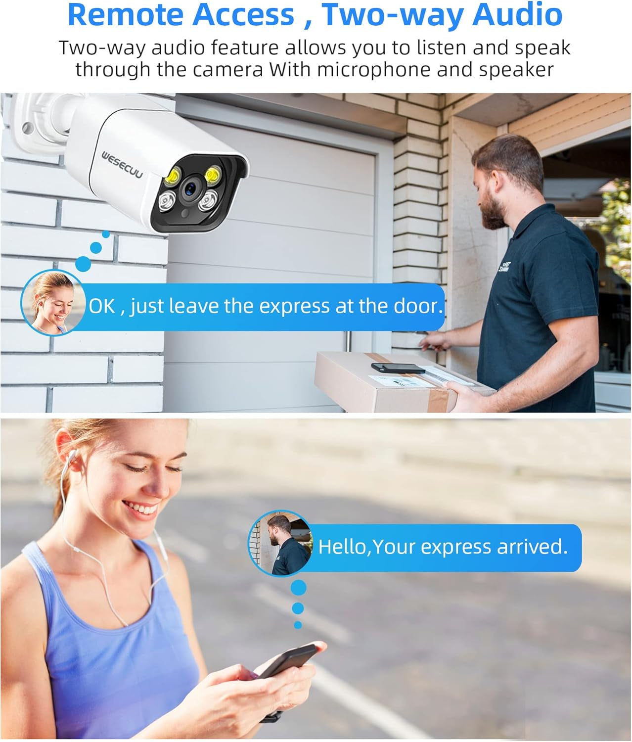 8-Cam Home Security System – 4K POE, Human Detect, 2-Way Audio