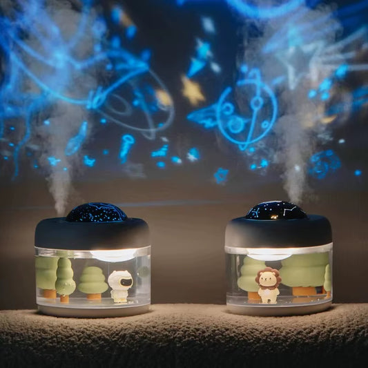 3-in-1 Aroma Diffuser – Starry Sky Projector, Air Humidifier & Night Light Atomizer