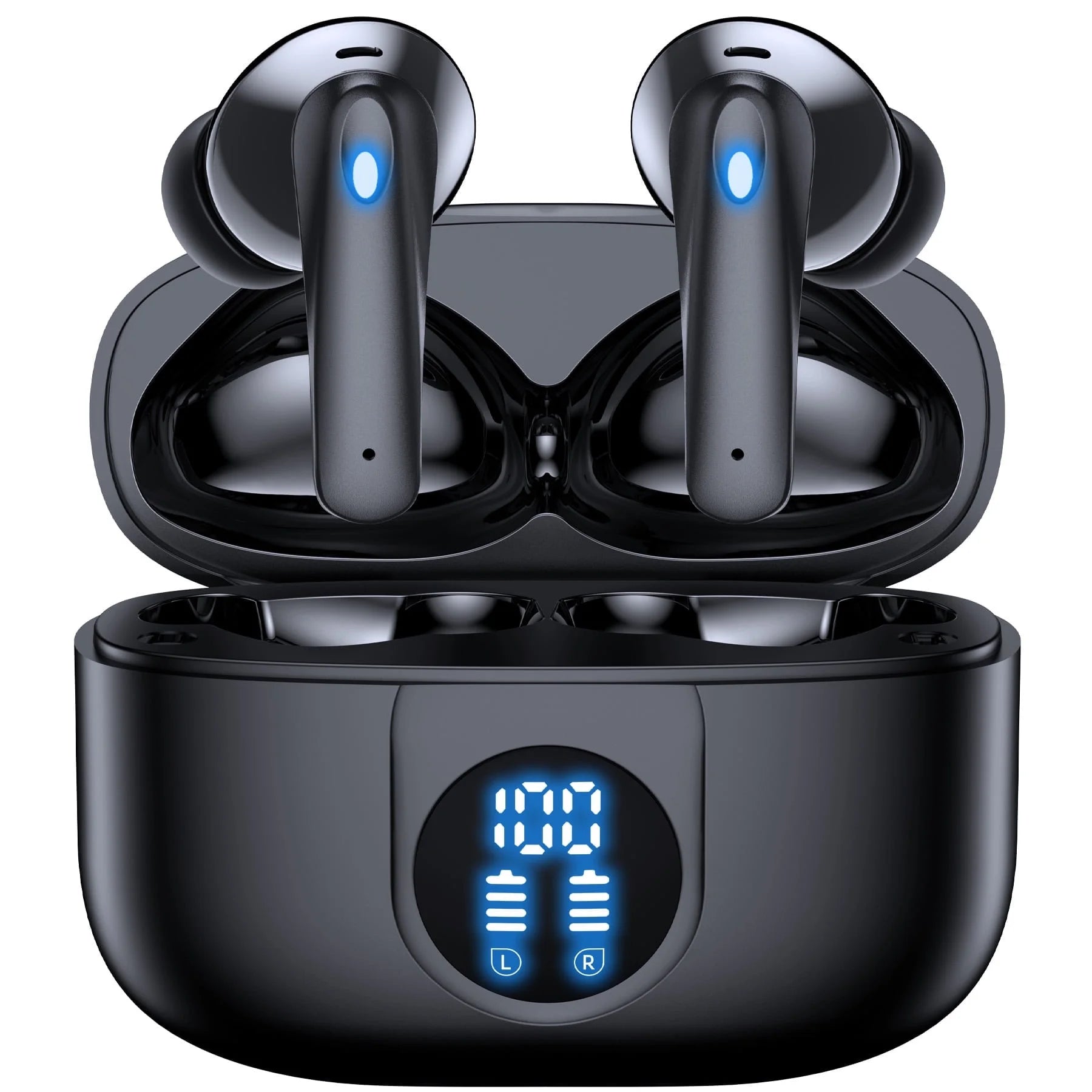 Wireless Bluetooth Earbuds – Noise Cancel + Dual LED