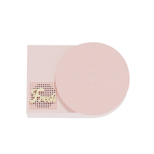 Retro Phonograph Bluetooth Speaker - Rotating Disc, Bluetooth 5.3, AUX/TF Card, 8H Playtime(Pink)