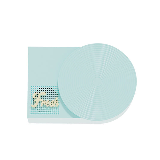 Retro Phonograph Bluetooth Speaker - Rotating Disc, Bluetooth 5.3, AUX/TF Card, 8H Playtime(Blue)