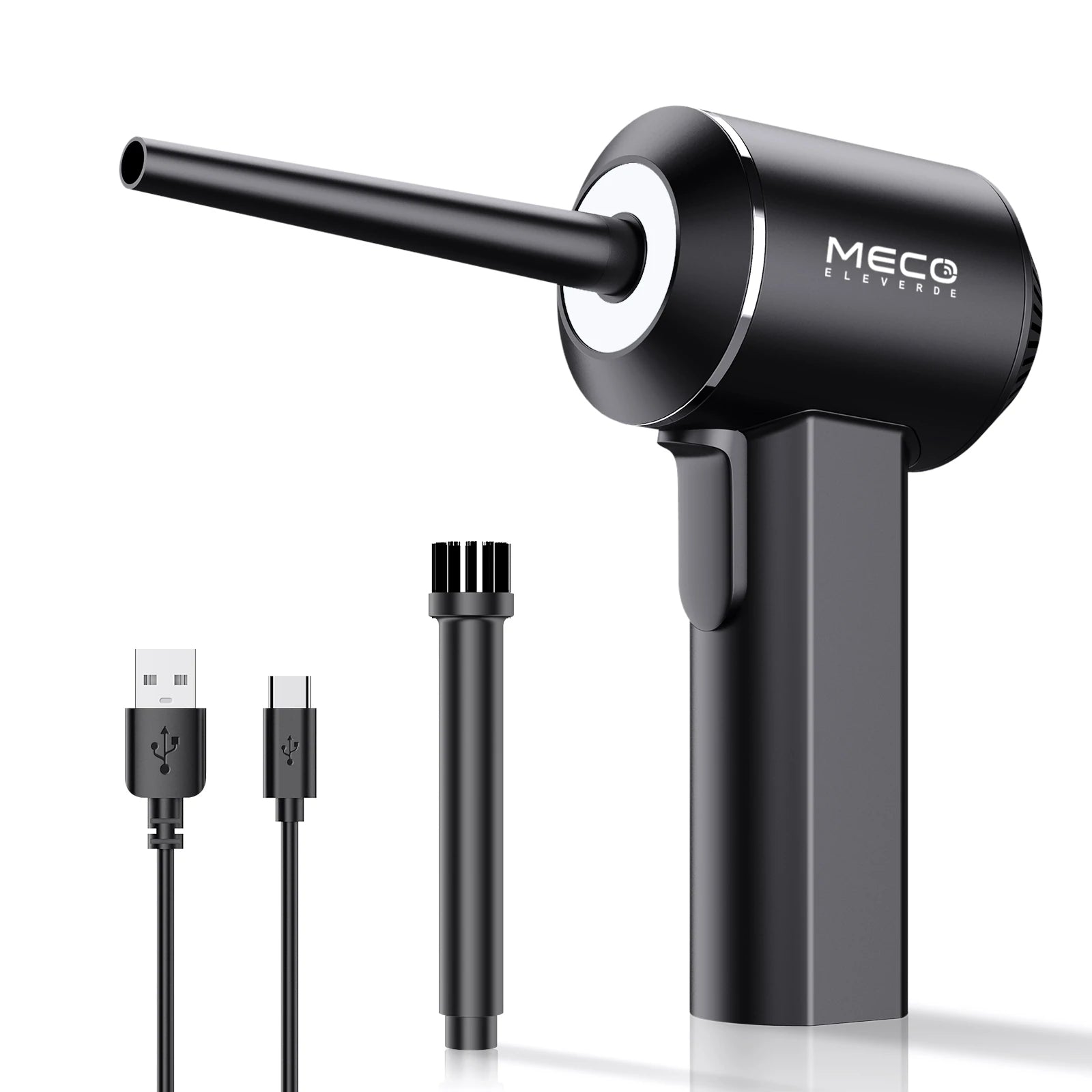 Rechargeable Cordless Air Duster by MECO – 100W Turbo Clean for Keyboard, Car, Sofa, Pet Hair & More
