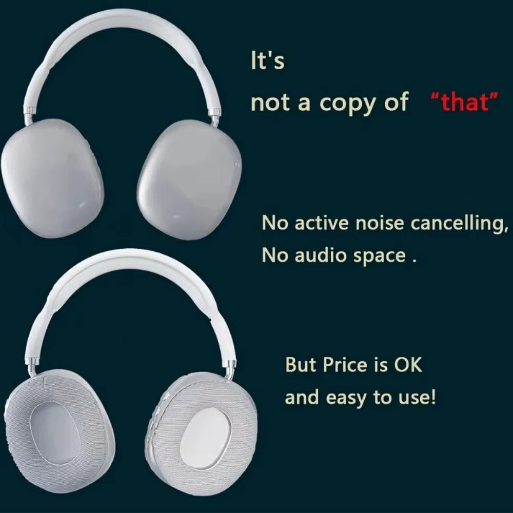 P9 Bluetooth Headphones – Immersive Sound, Noise Cancelling, Over-Ear Comfort, Apple-Ready