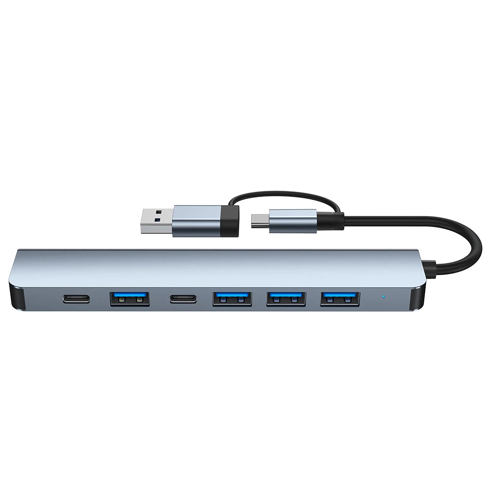 USB-C Multiport Adapter – 7-in-1 Hub for Laptop & PC with Fast Data & Power