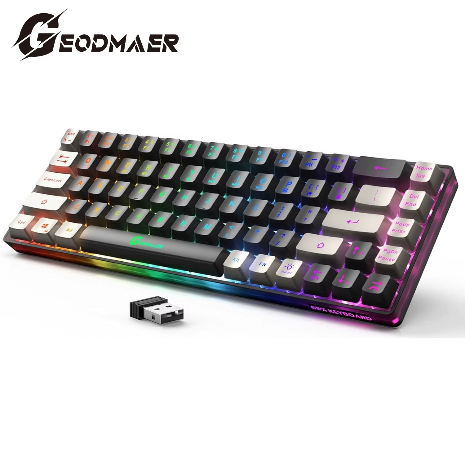 Rechargeable Wireless RGB Gaming Keyboard