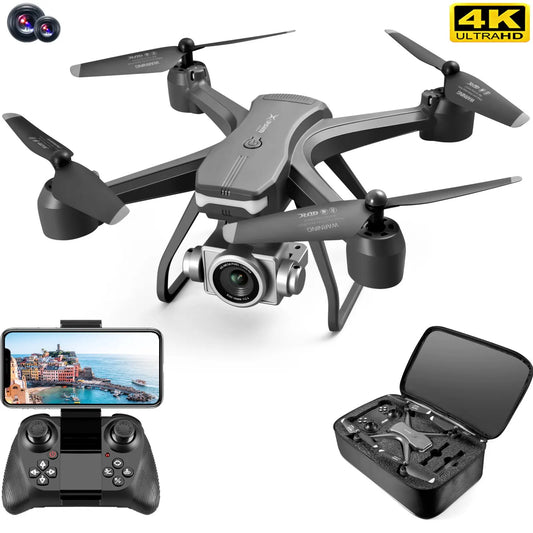 V14 4K Drone – Dual Camera, FPV WiFi, Wide Angle View + Hover Stability