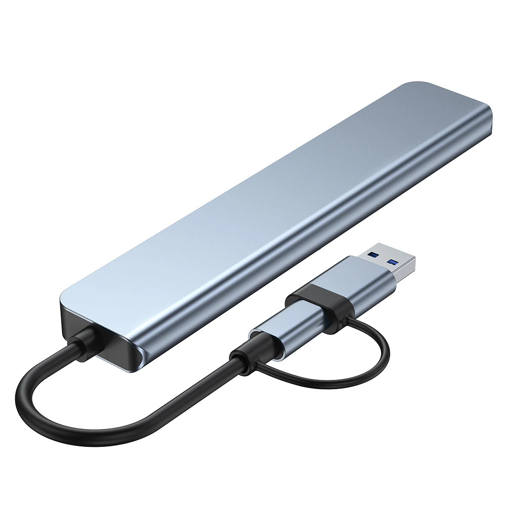 USB-C Multiport Adapter – 7-in-1 Hub for Laptop & PC with Fast Data & Power