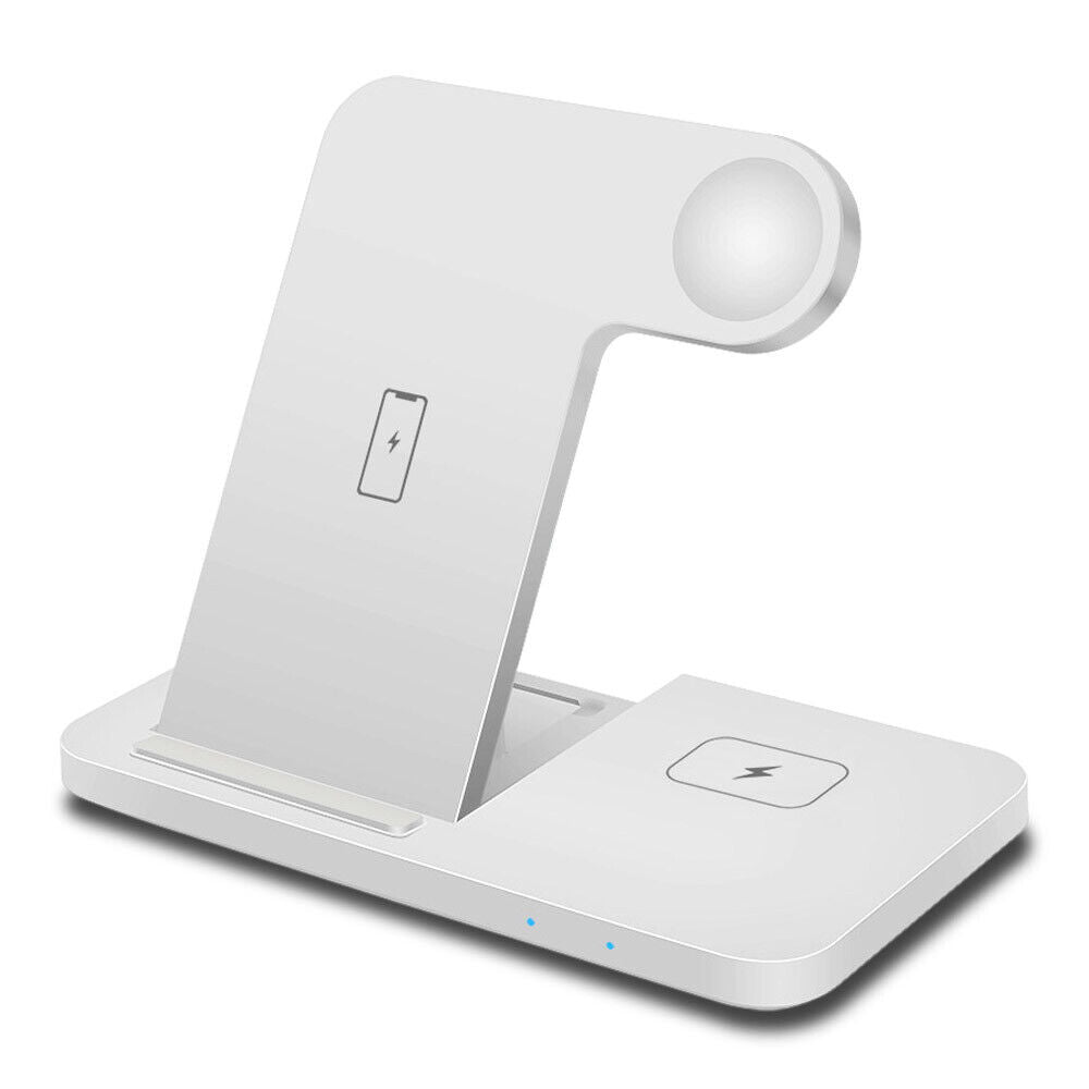 Premium Wireless Charger Dock Charging Station 3-in-1 for Apple & Samsung Products