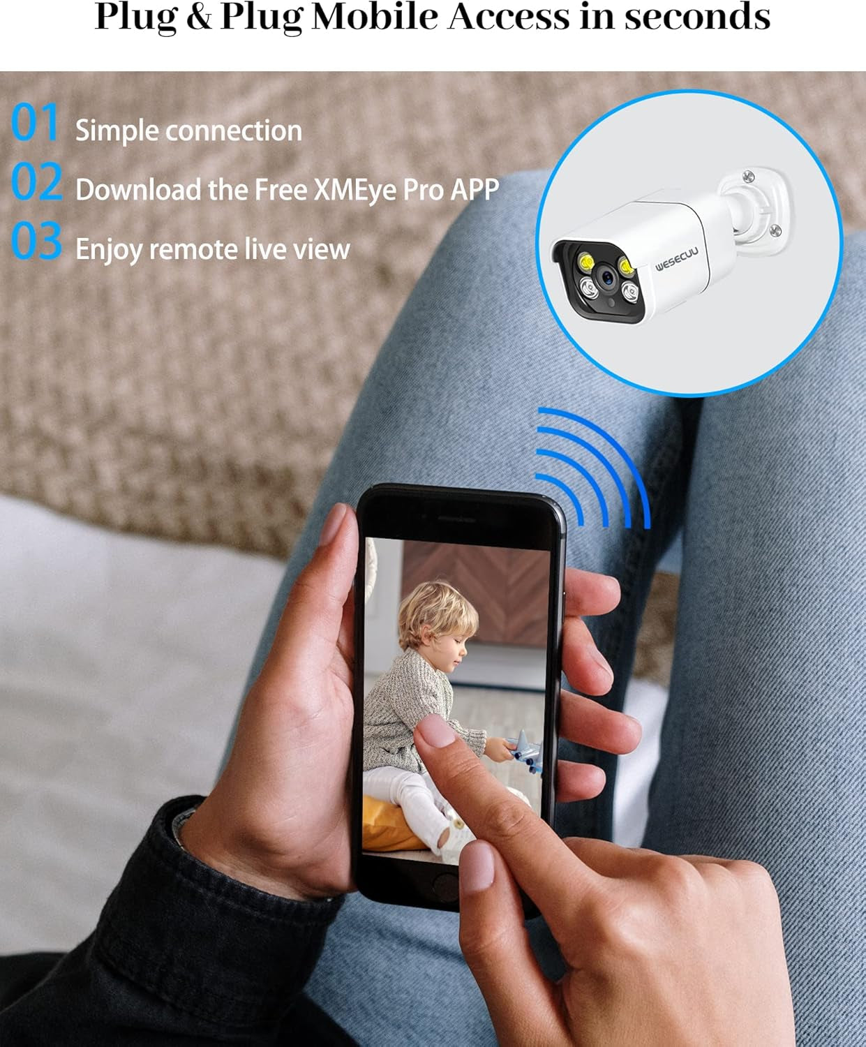 8-Cam Home Security System – 4K POE, Human Detect, 2-Way Audio
